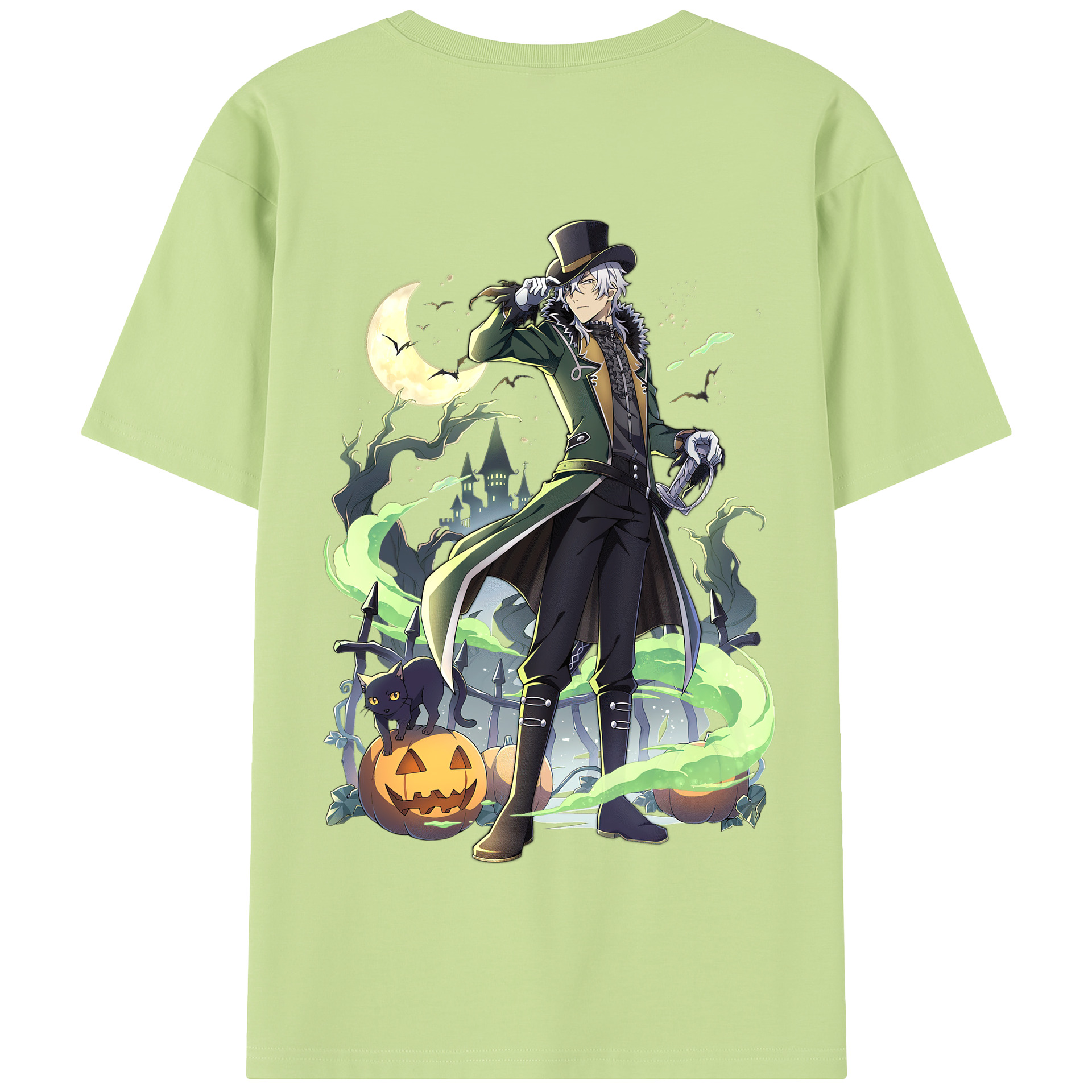 （画像用） 文豪ストレイドッグス Bungo Stray Dogs 綿100％半袖Tシャツ（背面プリント）